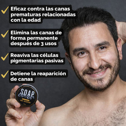 Jabón Anti Canas | Elimina Canas en Cabello, Barba y Cejas