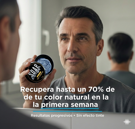 Jabón Anti Canas | Elimina Canas en Cabello, Barba y Cejas